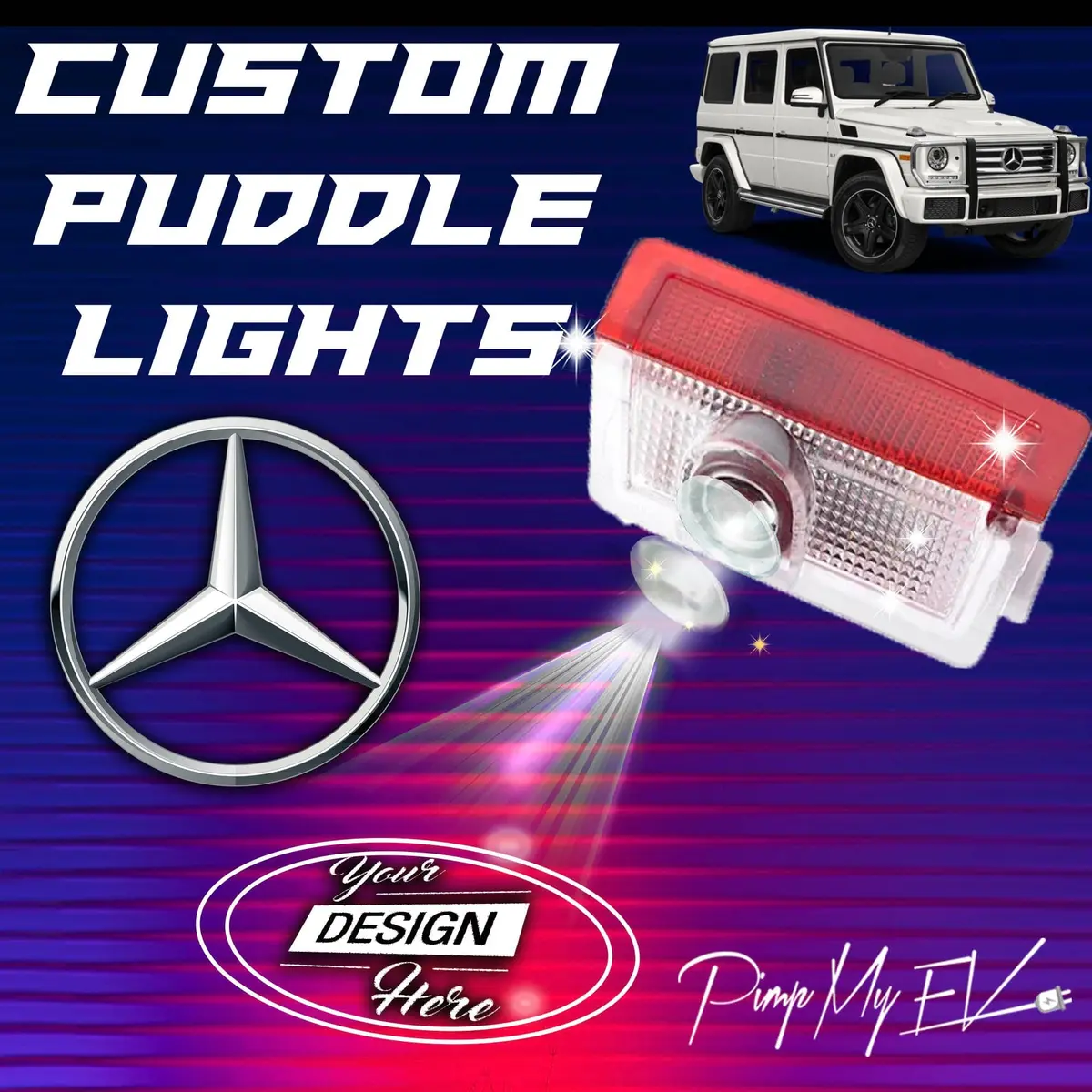 Custom Led Door Projector Puddle Lights For Mercedes G-Wagon 2010-2026 1