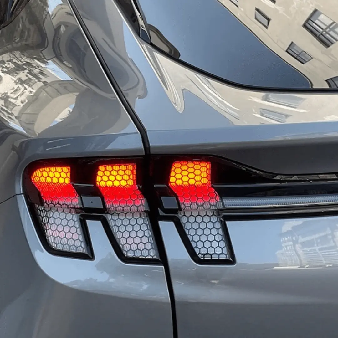 Rear Tail Light Decorative Honeycomb Stickers For Ford Mustang Mach-E 2021-2026 1