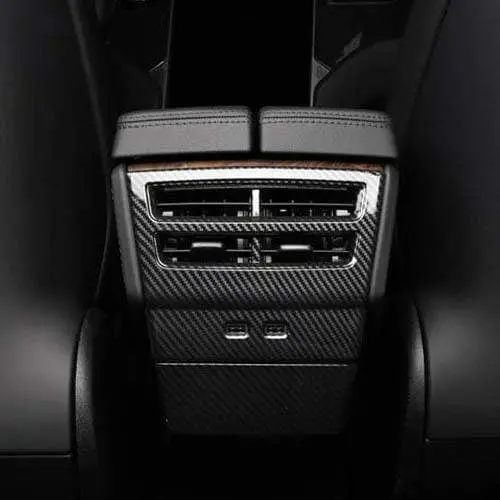 Carbon Fiber Effect Rear Air Vent Cover For Tesla Model X 2018-2020 1