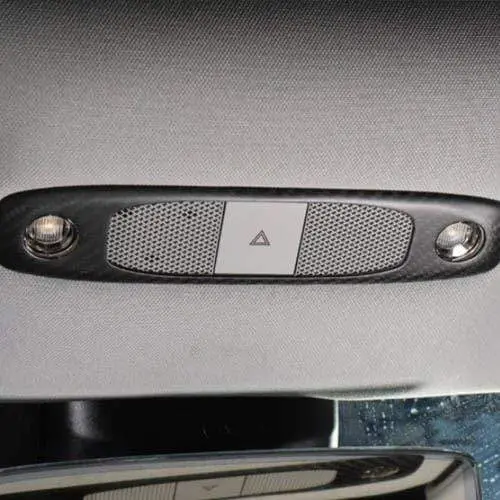 Real Molded Matte Carbon Fiber Spotlight Cover Plates For Tesla Model 3 2017-2023 1