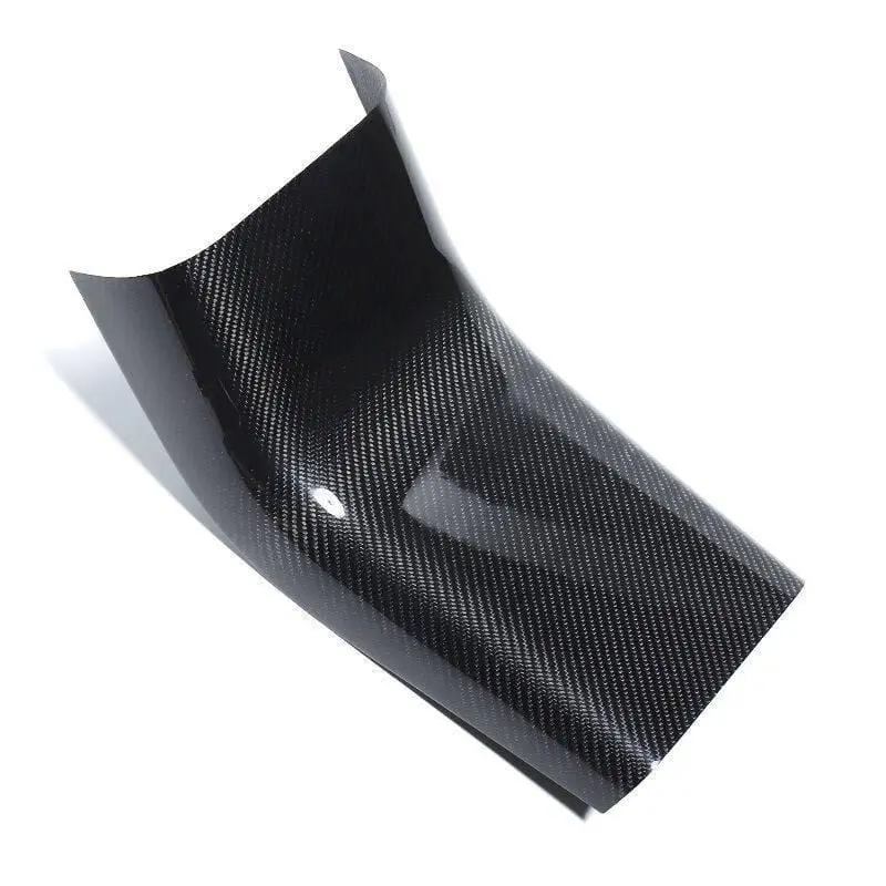 Real Molded Gloss Carbon Fiber Rear Ac Vent Lower Overlay Cover For Tesla Model 3 2017-2023 2