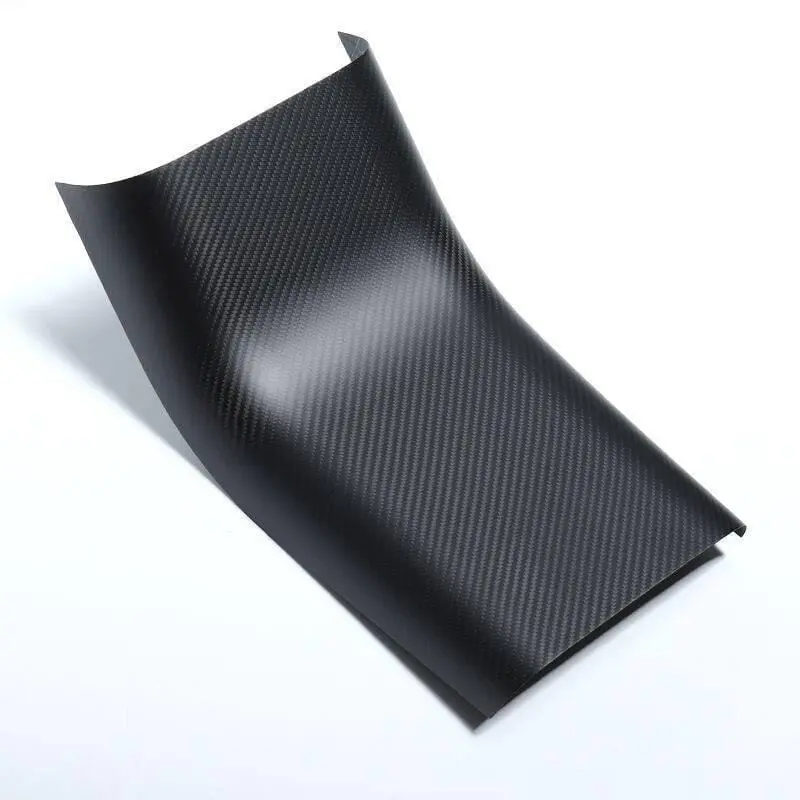 Real Molded Matte Carbon Fiber Rear Backseat Ac Vent Lower Overlay Cover For Tesla Model 3 2017-2023 2
