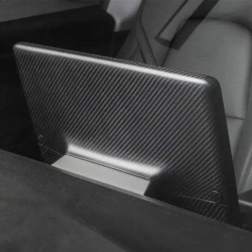 Real Molded Matte Carbon Screen Overlay Cover For Tesla Model 3 2017-2023 1