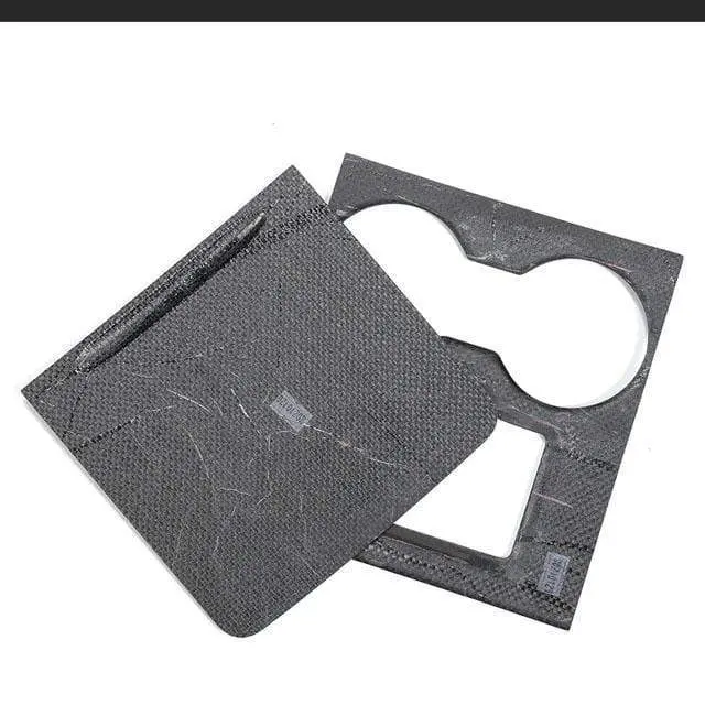 Real Molded Forged Gloss Carbon Fiber Center Console Overlay Cover Kit For Tesla Model 3 2021-2023 2