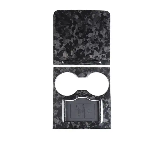Real Molded Forged Gloss Carbon Fiber Center Console Overlay Cover Kit For Tesla Model 3 2021-2023 1