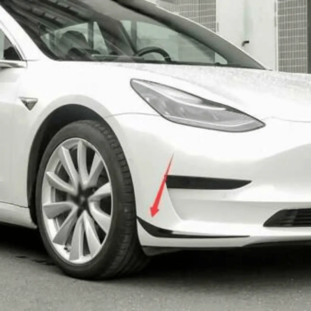 Stainless Steel Front Bumper Guards For Tesla Model 3 2017-2023 1