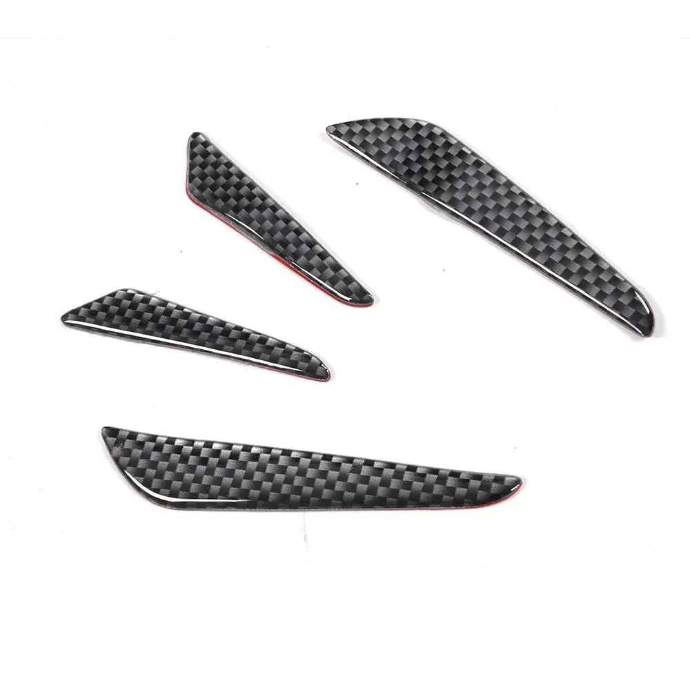 4Pcs Carbon Fiber Effect Door Guards Universal Fit 1