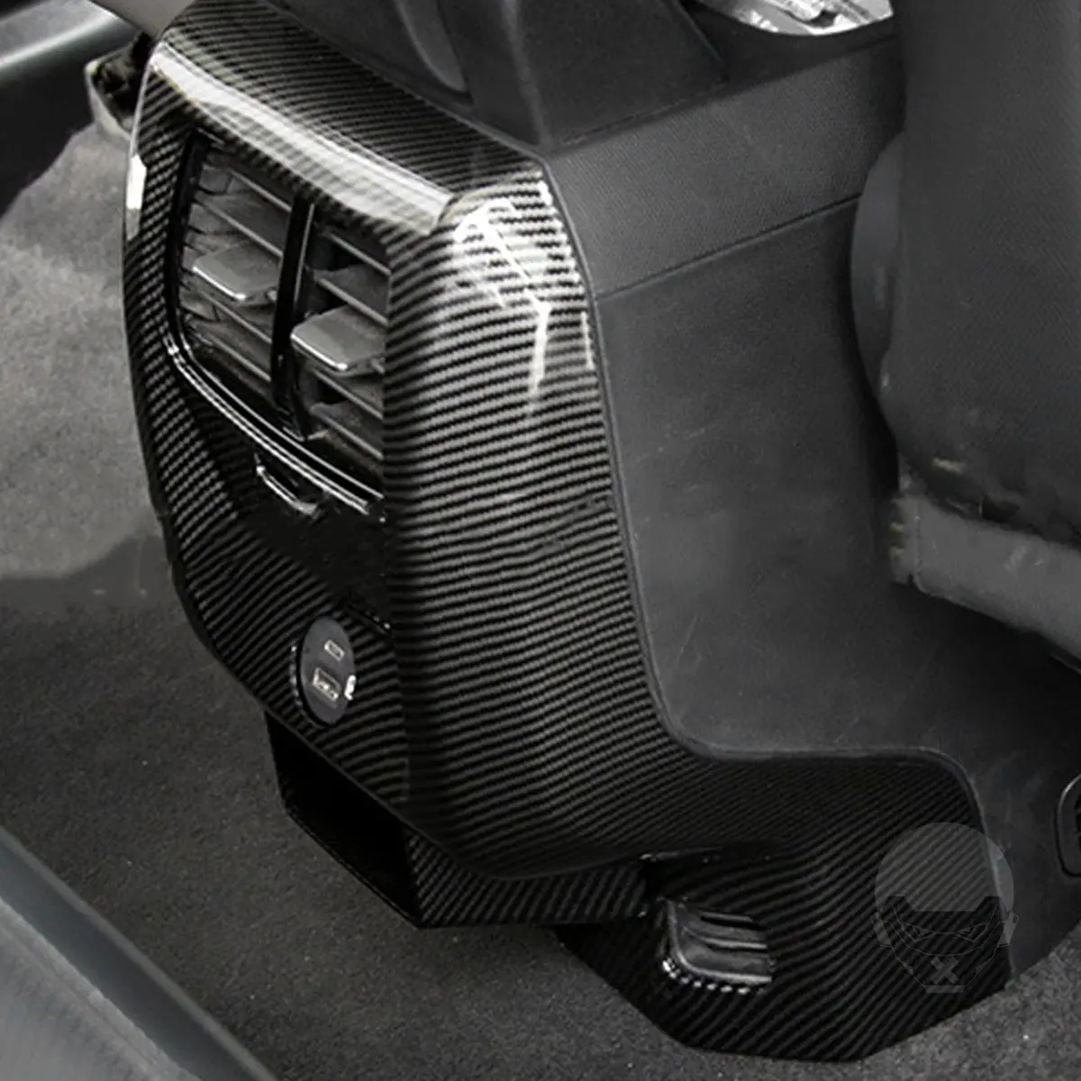 Abs Carbon Fiber Effect Rear Ac Vent Fascia For Ford Mustang Mach-E 2021-2026 1