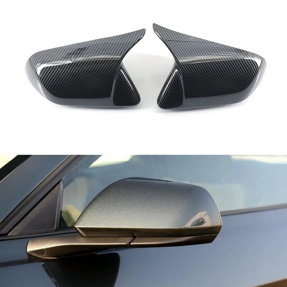 Abs Carbon Fiber Style M Type Side Mirror Covers For Ford Mustang Mach-E 2021-2026 1