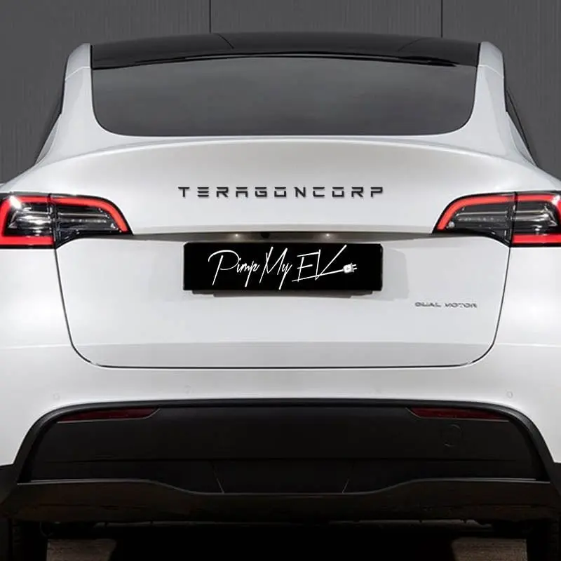 Custom Roadster Style Metal Emblems In Tesla Font For Tesla Model S 3 X Y 1