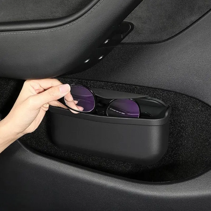 Sunglasses Holder With Velcro Preapplied For Tesla Model 3 S Y X 1