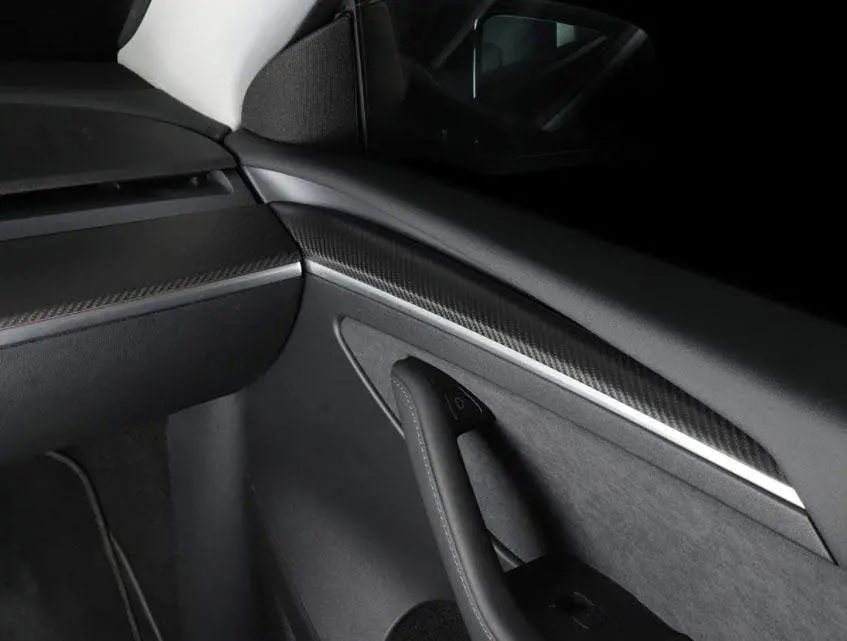 Ultimate Real Molded Matte Carbon Fiber Bundle Kit For Tesla Model Y 2021-2026 4