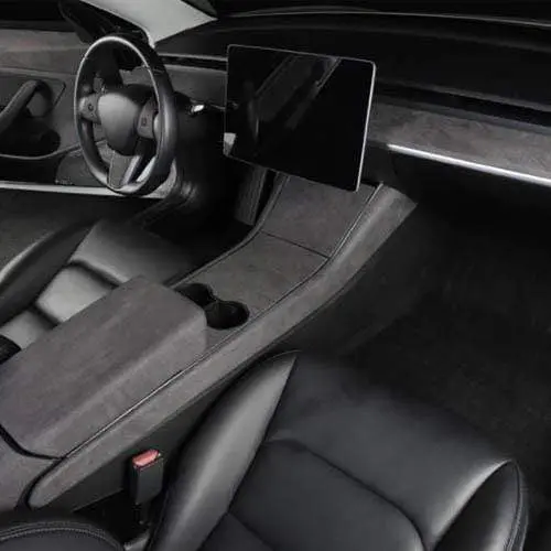 Suede Full Interior Overlay Upgrade Kit For Tesla Model Y Gen 1 2020 1