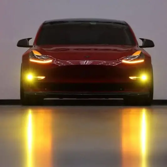 Alpharex Doubletap Dual Color Led Projector Fog Lights For Tesla Model Y 2020-2024 1