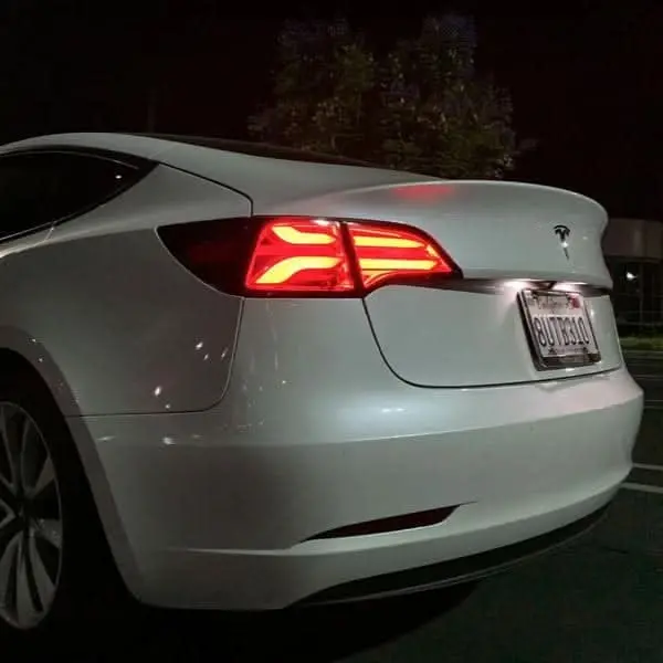 Alpharex Pro-Series Red Smoke Led Tail Lights (With Stock Amber Turn Signal) For Tesla Model Y 2020-2024 1