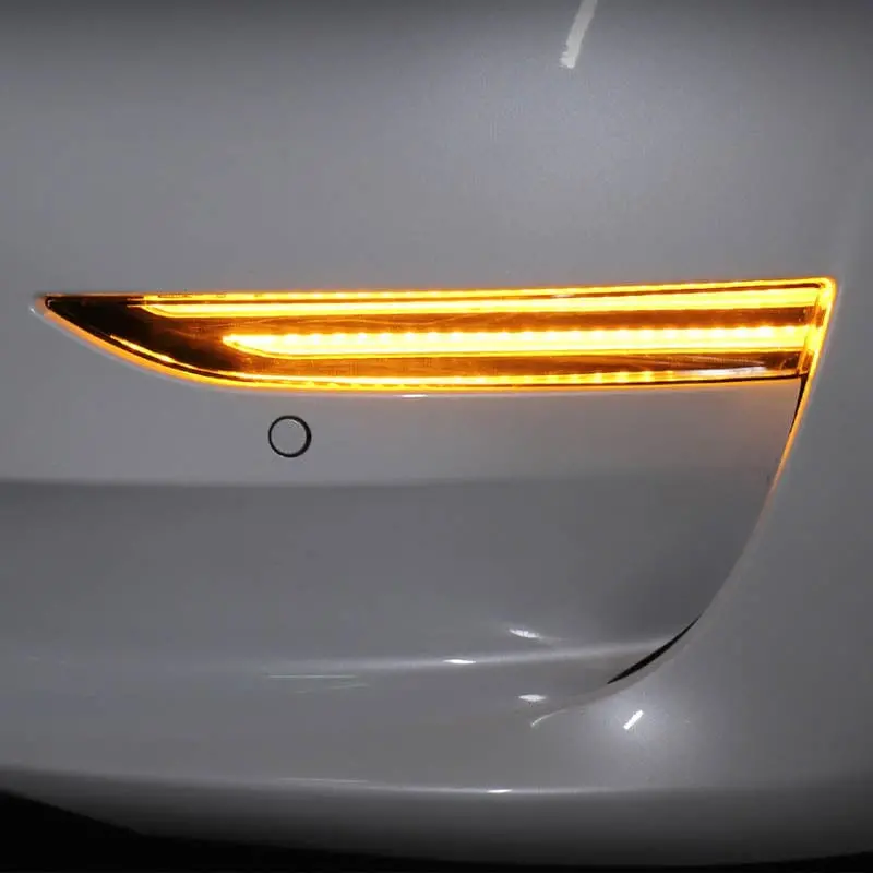 Synth Front Sequential Sweeping Fog Lights & Blinkers V2 For Tesla Model Y 2021-2025 Pre Juniper 1