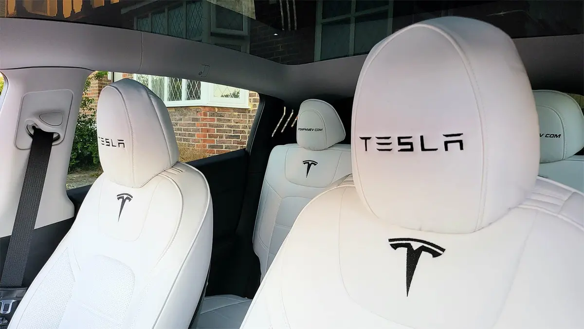 Premium Vegan Leather Seat Covers For Tesla Model Y 2020-2026 4