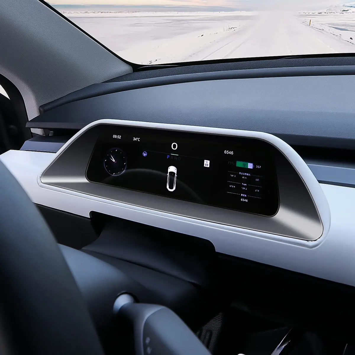 Full Length Dashboard Instrument Cluster Display For Tesla Model 3 2017-2022 1