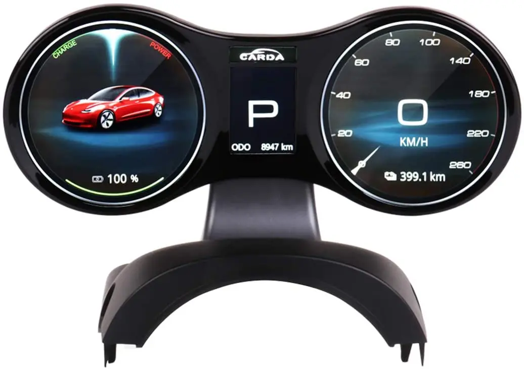 Rounded Dashboard Instrument Cluster Display For Tesla Model Y 2020-2026 1