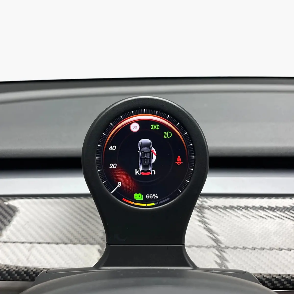 Mini Instrument Cluster Wireless Charger Switchback Combo For Tesla Model Y 2020-2026 1