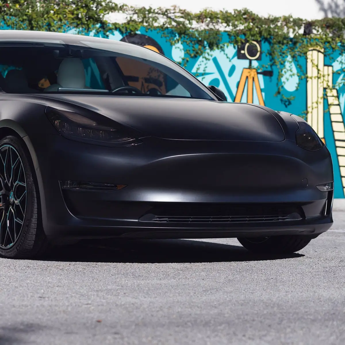 Pre-Cut Head Lights, Tail Lights Black & Clear Tint Wrap For Tesla Model Y 2020-2026 1