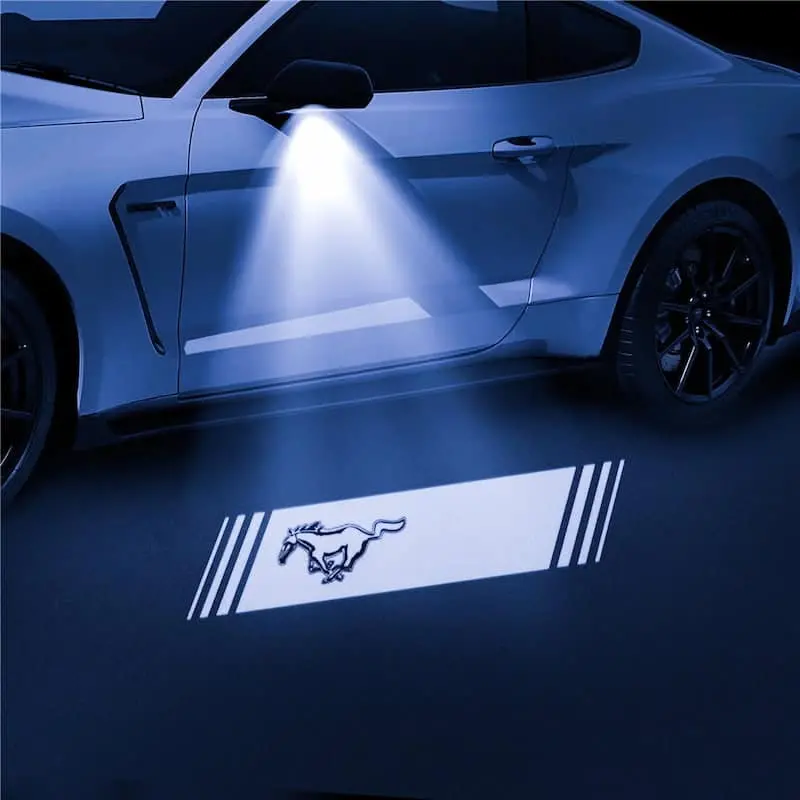 Ford Mustang Premium Led Side Mirror Projector Puddle Lights Pair 2015-2026 1