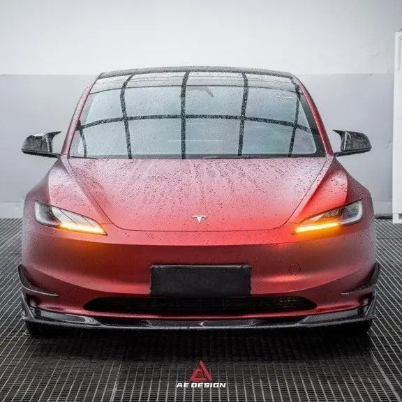 Armorextend Carbon Fiber Ae Front Lip For Tesla Model 3 Highland 2024-2026 1