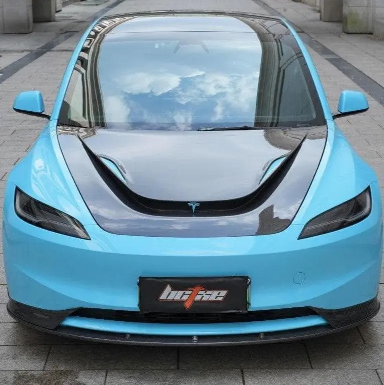 Bctxe Tuning Carbon Fiber Hood For Tesla Model 3 Highland 2024 - 2026 1
