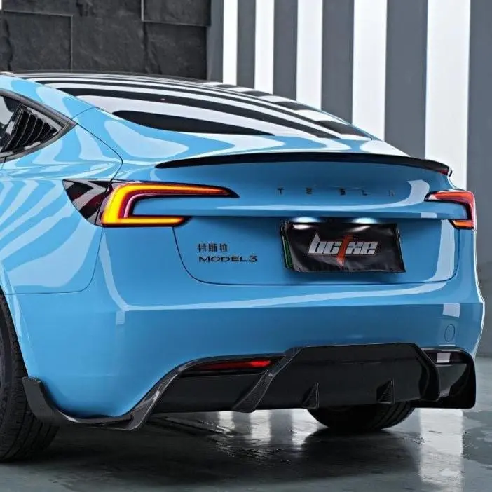 Bctxe Tuning Carbon Fiber Rear Spoiler V1 For Tesla Model 3 Highland 2024 - 2026 1