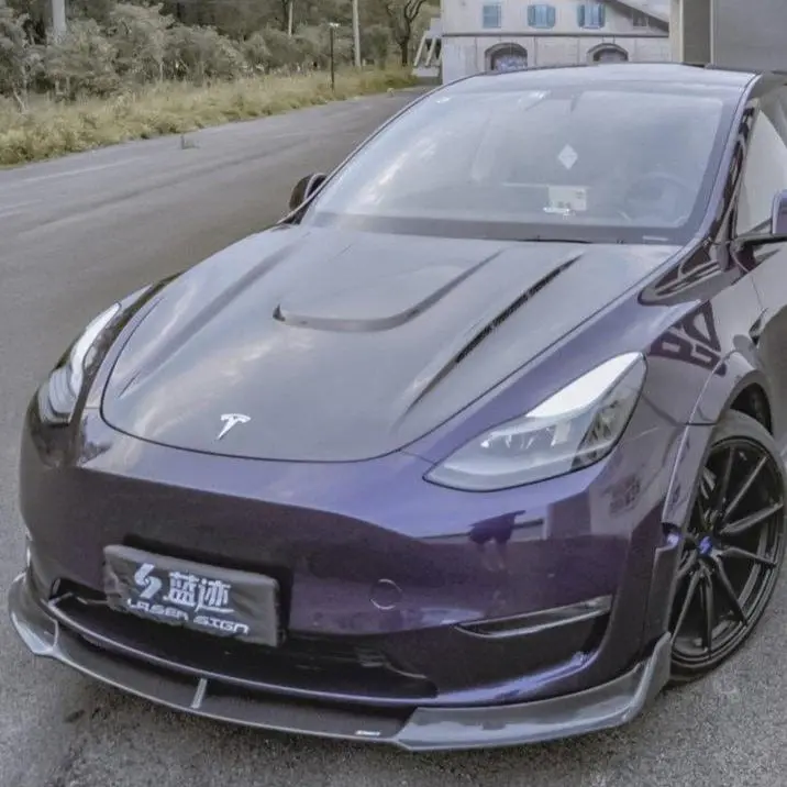 Cmst Genuine Carbon Fiber & Frp Hood V1 For Tesla Model Y Awd Performance/Rwd Long Range 2020-2025 Pre Juniper 1