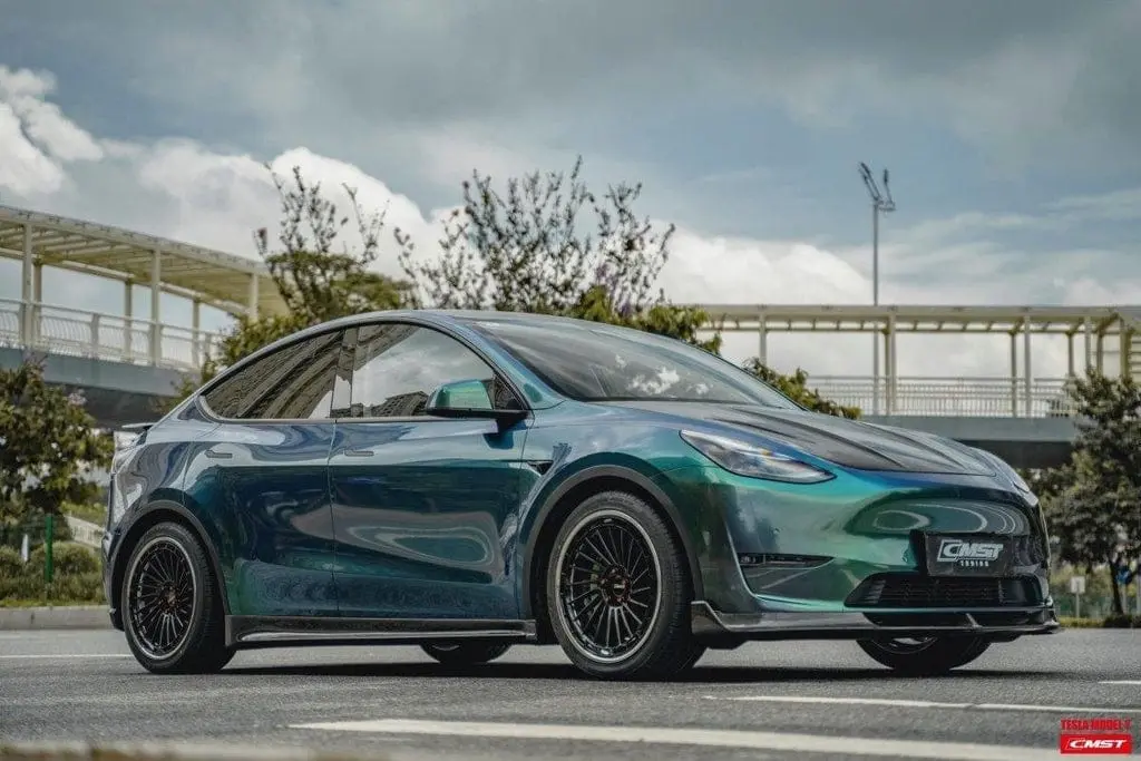 Cmst Genuine Carbon Fiber & Frp Hood V2 For Tesla Model Y Awd Performance/Rwd Long Range 2020-2025 Pre Juniper 4