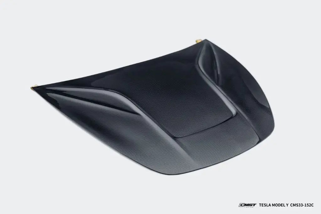 Cmst Genuine Carbon Fiber & Frp Hood V5 For Tesla Model Y Awd Performance/Rwd Long Range 2020-2025 Pre Juniper 5