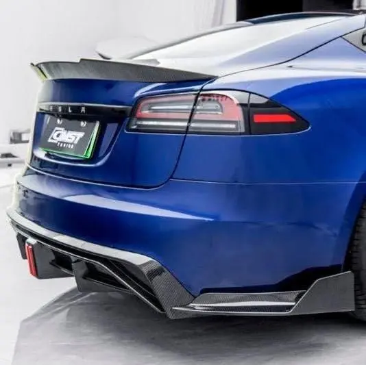 Cmst Genuine Carbon Fiber & Frp Rear Spoiler For Tesla Model S 3Rd Gen Late 2021+ 1