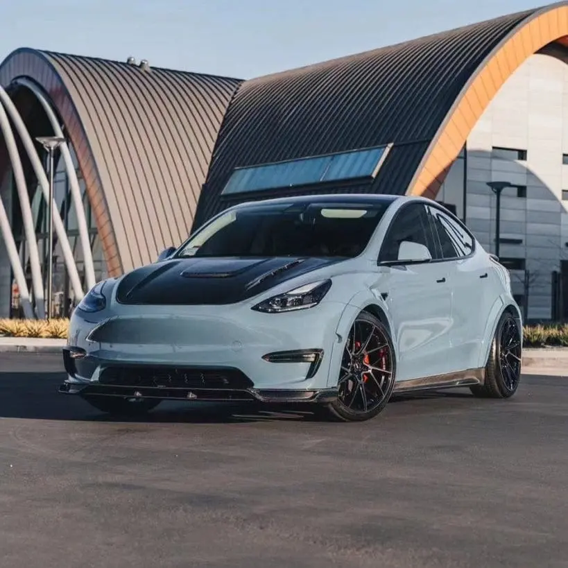 Cmst Genuine Carbon Fiber & Frp Side Skirts V1 For Tesla Model Y Awd Performance/Rwd Long Range 2020-2025 Pre Juniper 1