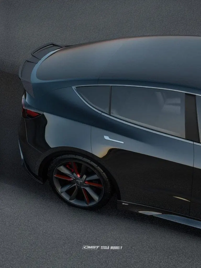 Cmst Genuine Carbon Fiber & Frp Side Skirts V4 For Tesla Model Y Awd Performance/Rwd Long Range 2020-2025 Pre Juniper 6