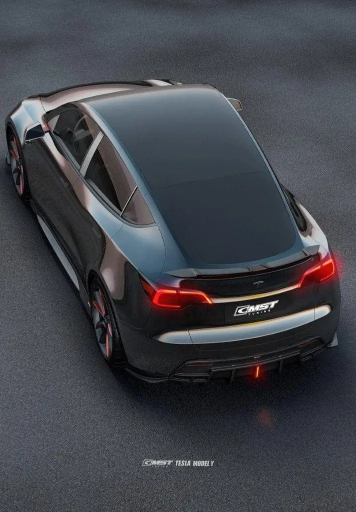 Cmst Genuine Carbon Fiber & Frp Side Skirts V4 For Tesla Model Y Awd Performance/Rwd Long Range 2020-2025 Pre Juniper 7