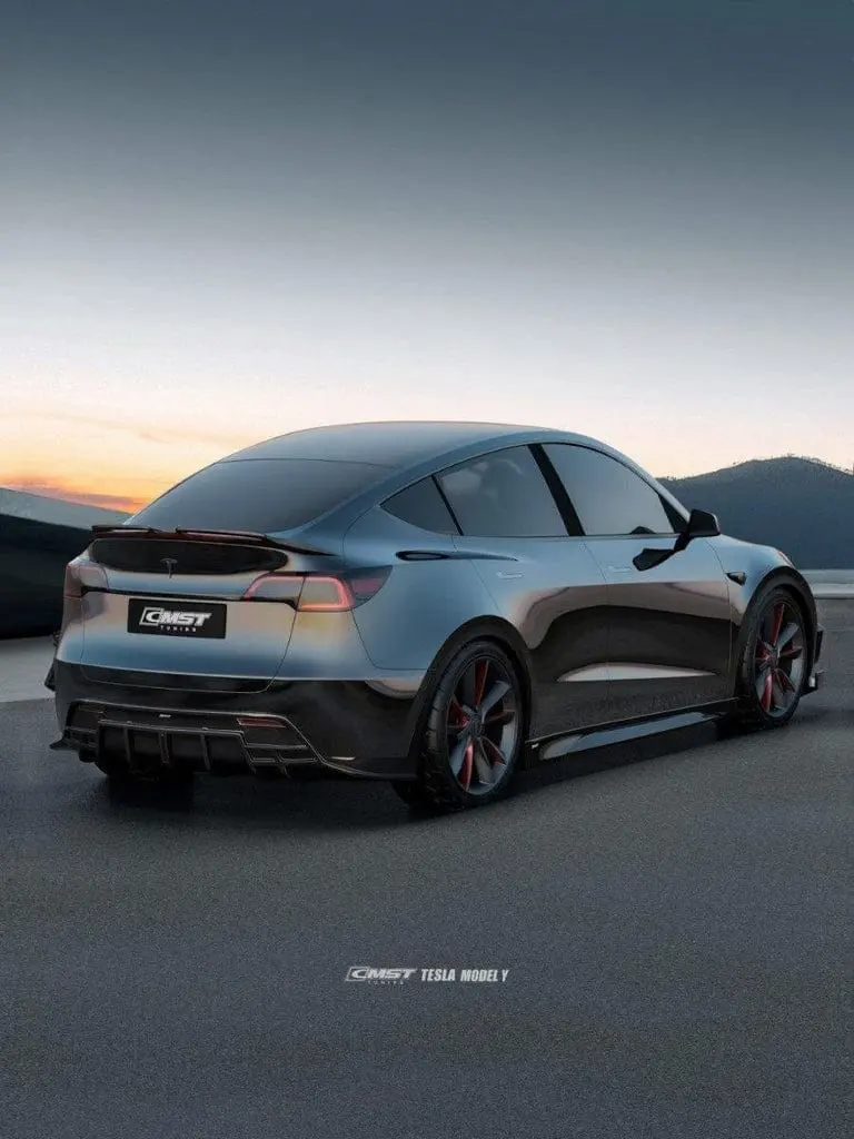 Cmst Genuine Carbon Fiber & Frp Side Skirts V4 For Tesla Model Y Awd Performance/Rwd Long Range 2020-2025 Pre Juniper 8