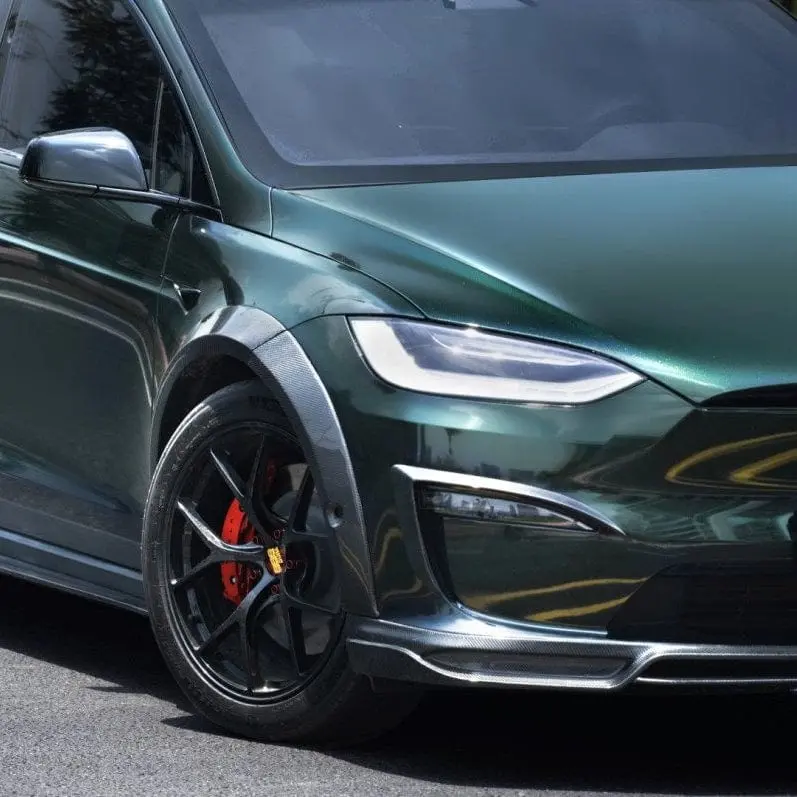 Cmst Genuine Carbon Fiber & Frp Widebody Wheel Arches For Tesla Model X Plaid Long Range 2022-2026 1