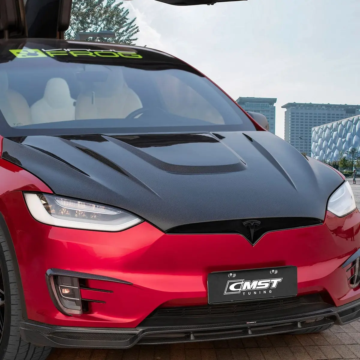 Cmst Genuine Carbon Fiber Hood Bonnet For Tesla Model X 2021-2026 1