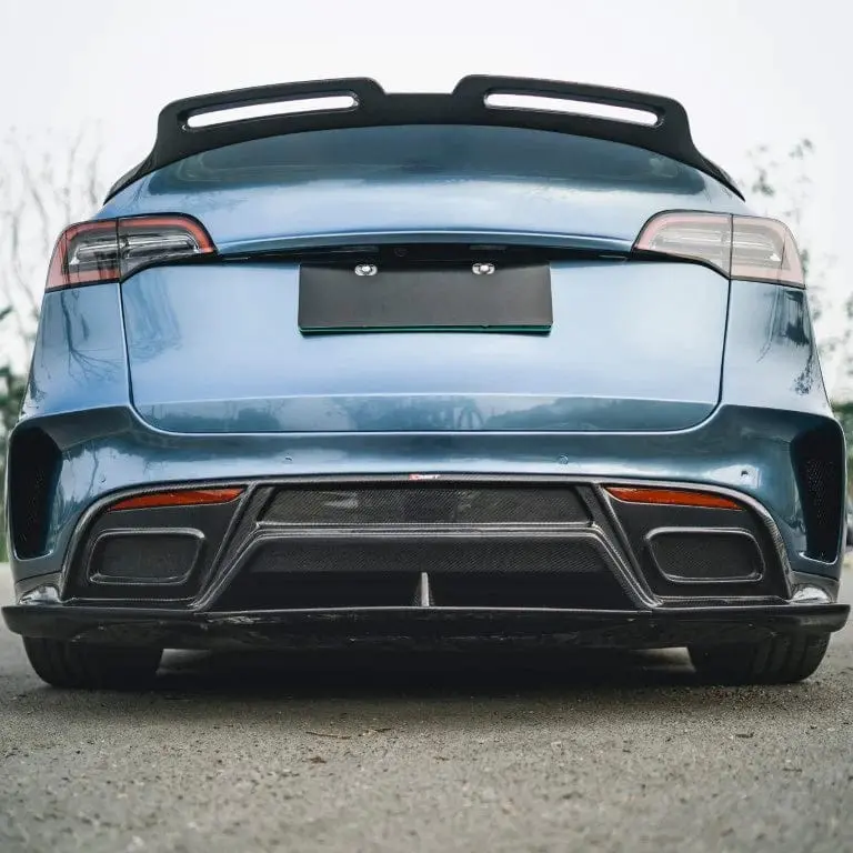 Cmst Genuine Carbon Fiber Rear Diffuser V3 For Tesla Model Y 2020-2024 1