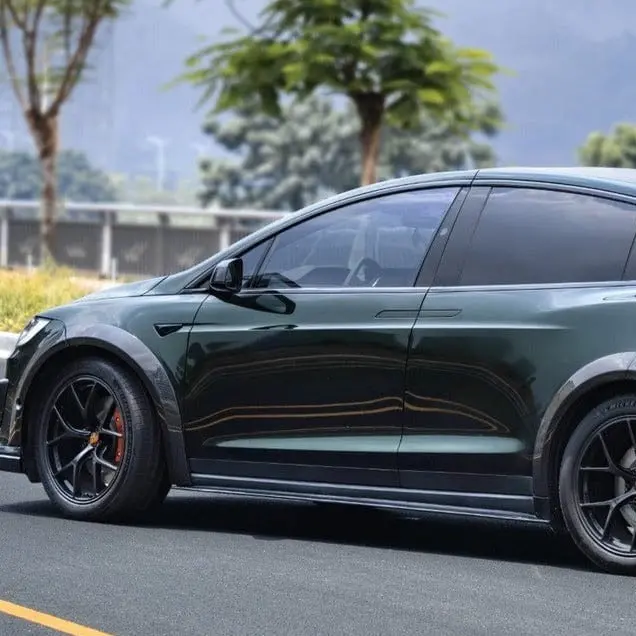 Cmst Genuine Carbon Fiber Side Skirts For Tesla Model X 2022-2026 1