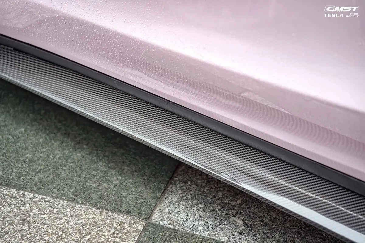 Cmst Genuine Carbon Fiber Side Skirts V3 For Tesla Model Y 2020-2026 4