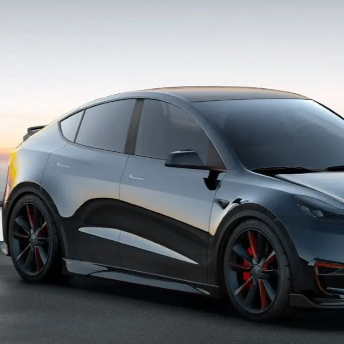 Cmst Genuine Carbon Fiber Side Skirts V4 For Tesla Model Y 2020-2025 Pre Juniper 1