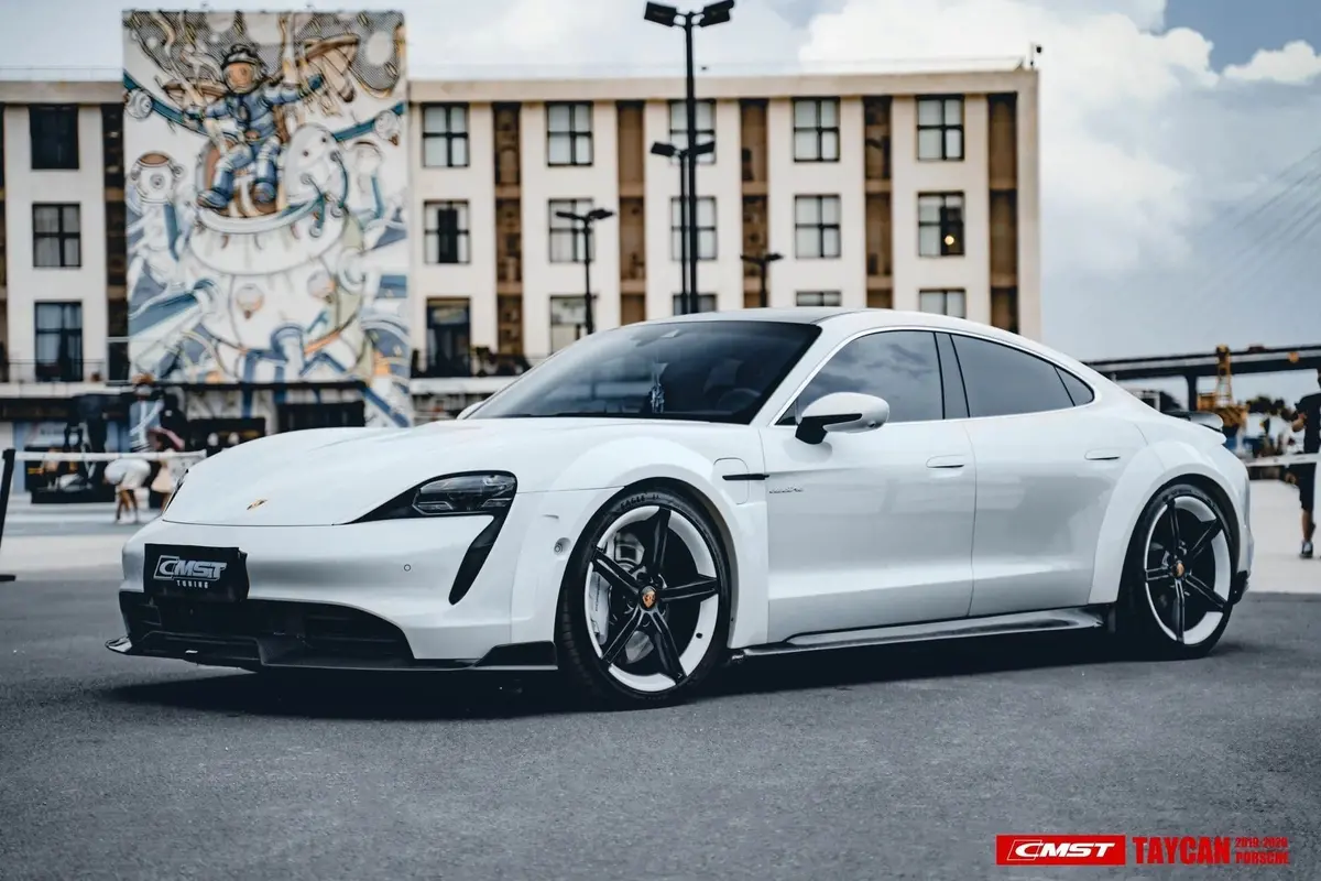 Cmst Genuine Carbon Fiber Wide Body Wheel Arches For Porsche Taycan Turbo & Turbo S 2021-2026 1
