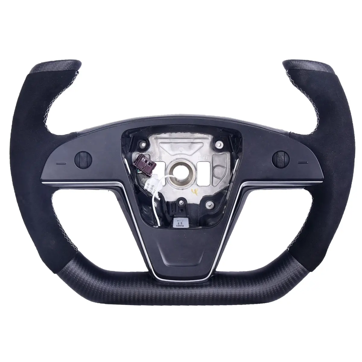 Custom Cockpit Or Scissor Style Yoke Steering Wheel Replacement For Tesla Model S/X 2022-2026 1