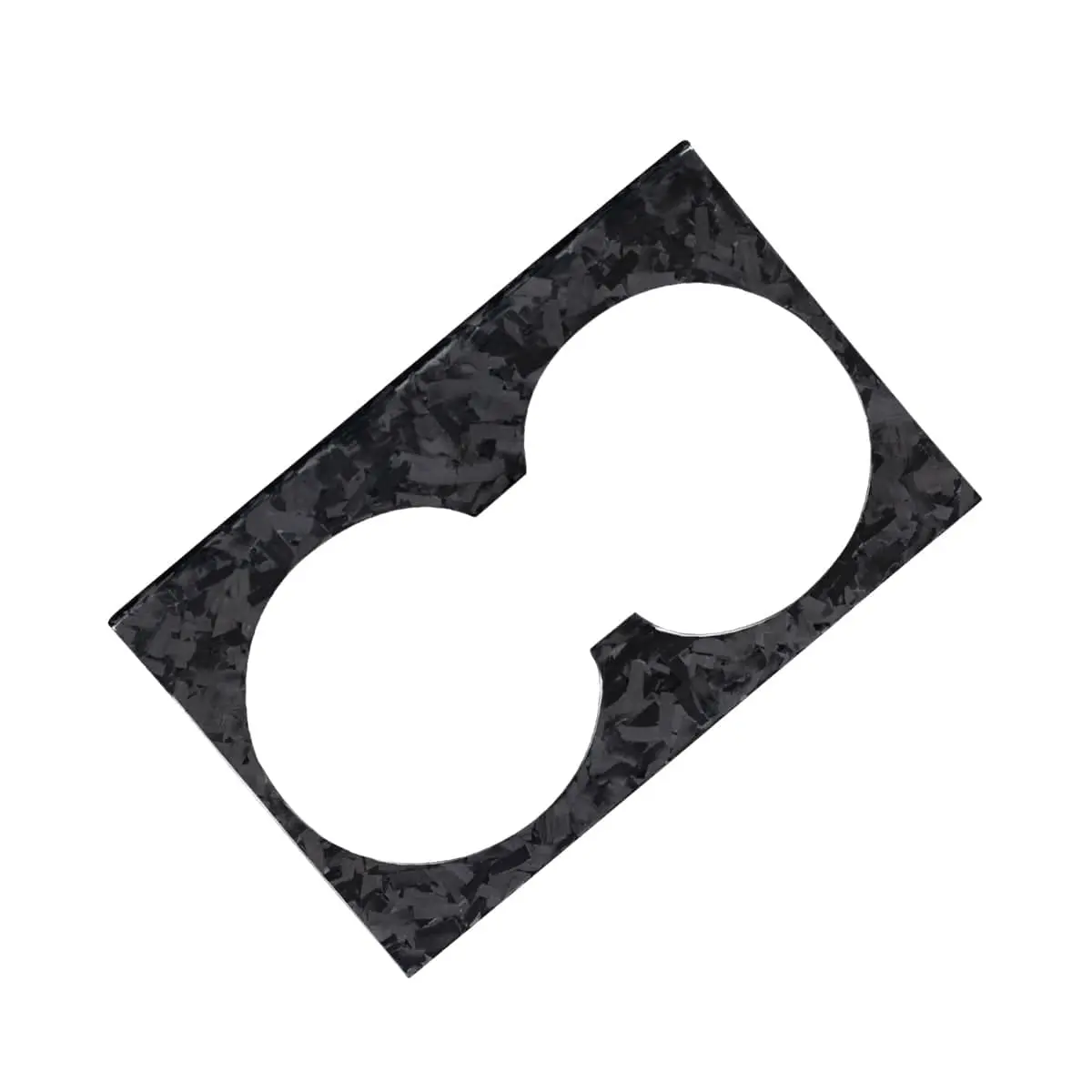 Real Molded Forged Carbon Fiber Front Cup Holder Overlay Cover For Tesla Model 3 2023-2026 Highland 2