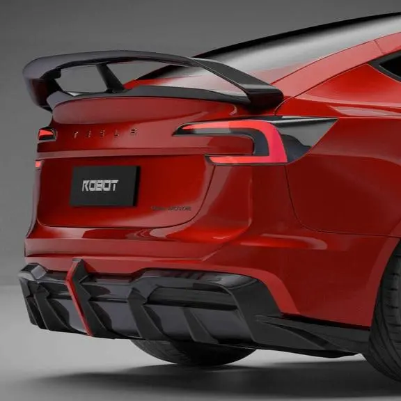 Robot Craftsman Hacker Narrow Body Rear Bumper & Diffuser For Tesla Model 3 Highland 2024-2026 1
