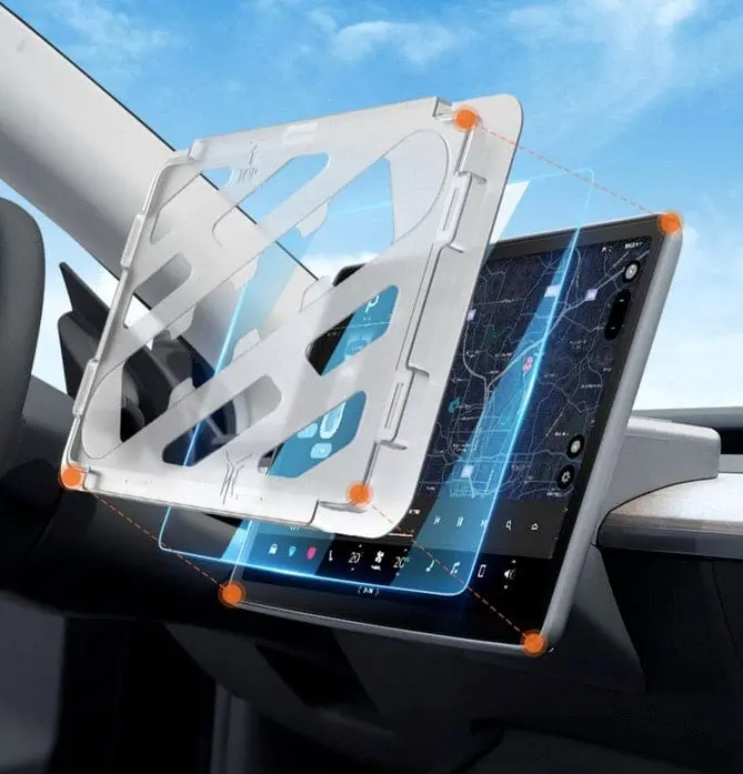 15Inch Hd Tempered Glass Screen Protector With Alignment Kit For Tesla Model Y 2020-2026 1