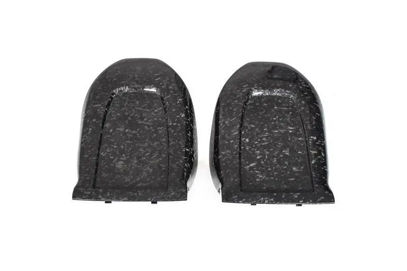 Real Molded Gloss Forged Carbon Fiber Seat Full Back Replacements For Tesla Model 3 2017-2023 2