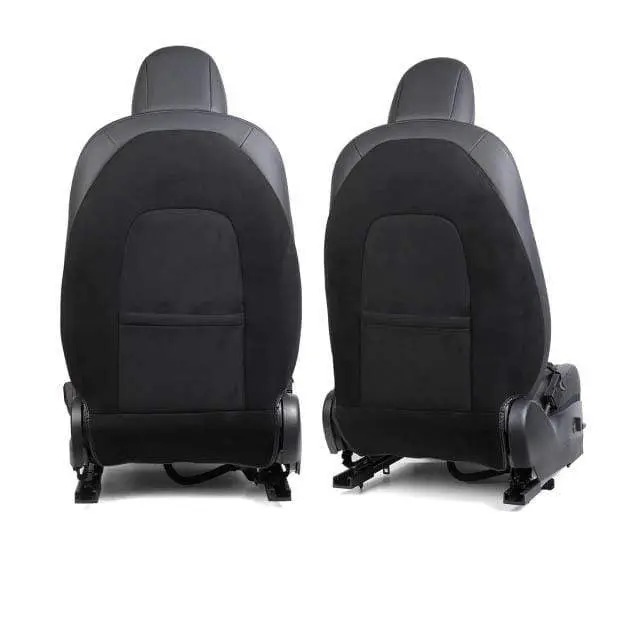 Vegan Leather Seat Back Protectors Pair For Tesla Model Y 2020-2026 4